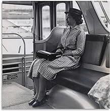 Rosa Parks seated on bus